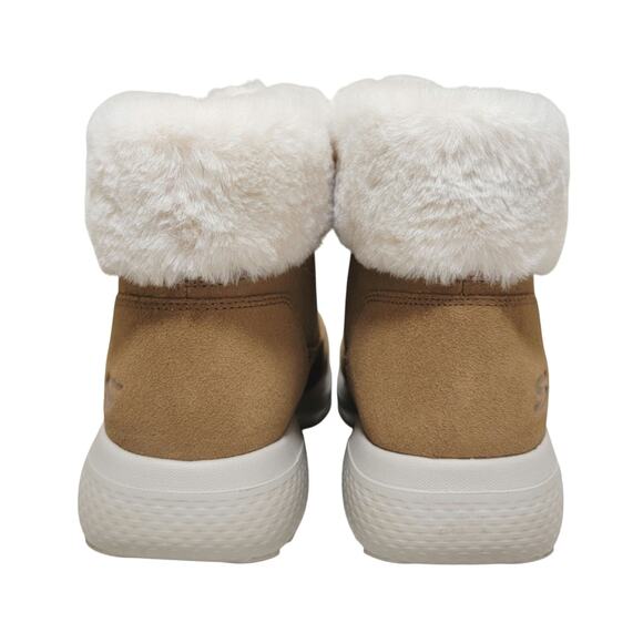 Skechers Women On the Go Winter Chill Ankle Boots Size US 9M Chestnut Suede - Picture 5 of 7